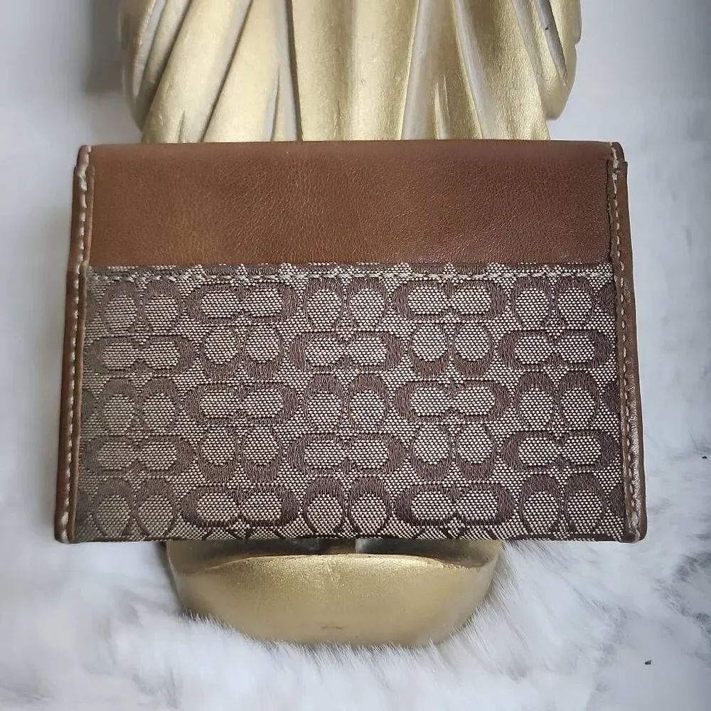Coach Micro C Small Flap Card Wallet